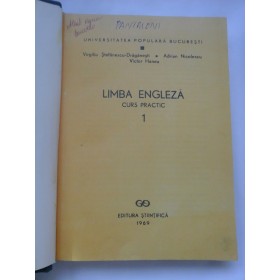   LIMBA  ENGLEZA  CURS  PRACTIC volum 1  -  V. STEFANESCU-DRAGANESTI  A. NICOLESCU  V. HANEA